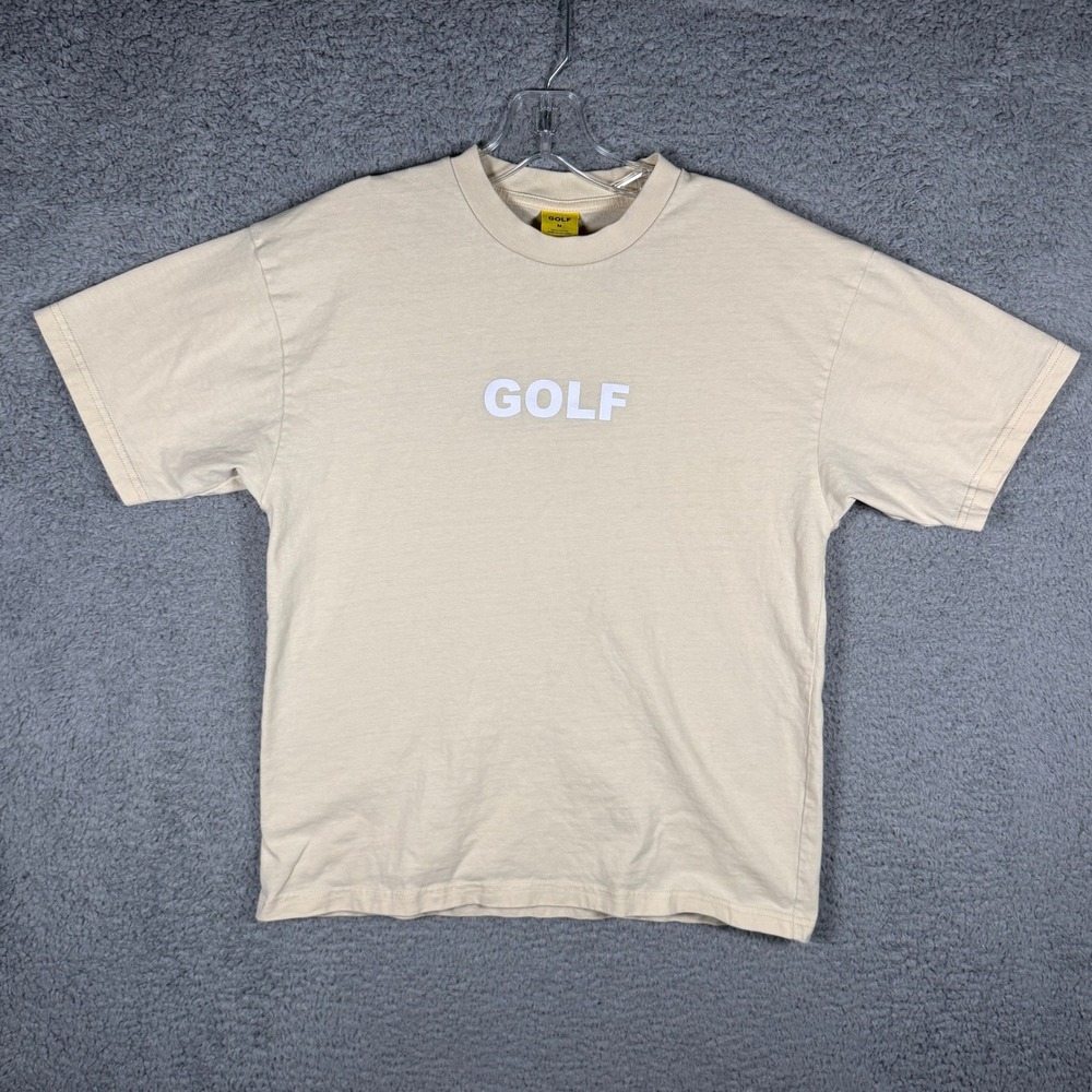Golf Wang Tyler The Creator Mens Basic Logo T-Shirt Cream Off-White Streetwear M